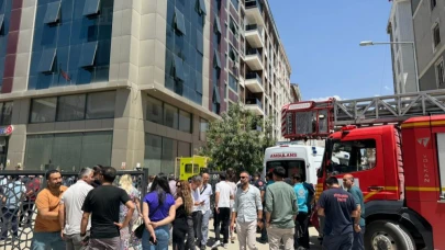 Belediye hizmet binasında yangın