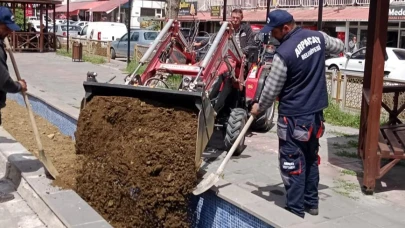 Arpaçay’da peyzaj çalışması başladı
