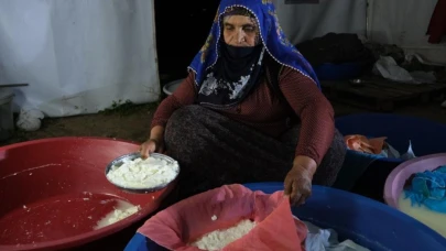 Yaylalarda tulum peyniri hazırlığı sürüyor