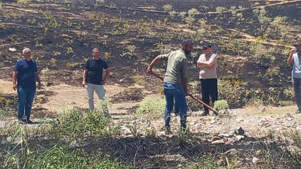 Tunceli’de ekili alanda çıkan yangın, zamanında müdahaleyle söndürüldü