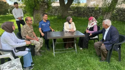 Kaymakam Kübra Baka Kılıç, ilçe ziyaretinde