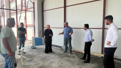 Meyve ve sebze kurutma tesisi inşaatında inceleme