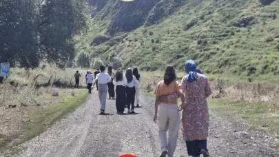 Akyaka kanyonu ziyaretçilerini ağırlıyor