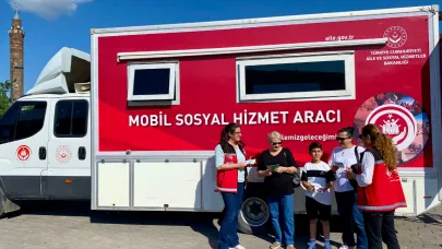Mobil Sosyal Hizmet Aracı sahada