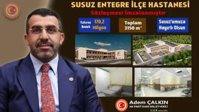 Çalkın: Susuz Devlet Hastanesinin sözleşmesi imzalandı
