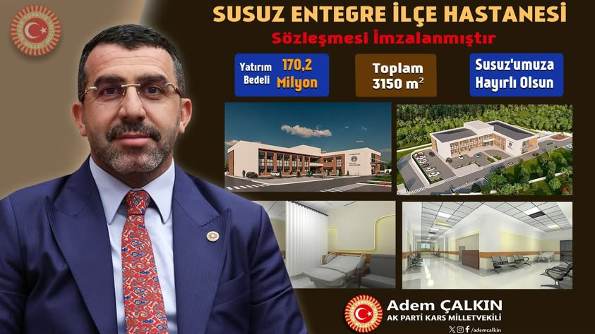 Çalkın: Susuz Devlet Hastanesinin sözleşmesi imzalandı