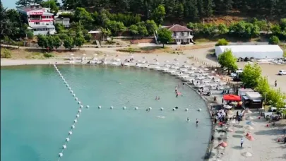Bölgenin turizm merkezi tatilcileri ağırlıyor