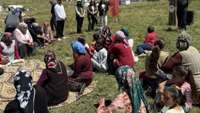 Yaylada kadınlara eğitim veriliyor