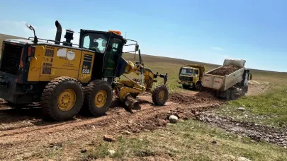 Susuz’da yayla yolları yapılıyor