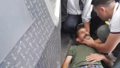 Epilepsi nöbeti geçiren yolcu halk otobüsüyle hastaneye ulaştırıldı