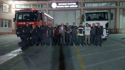 Erzurum’dan Hatay’a itfaiye desteği