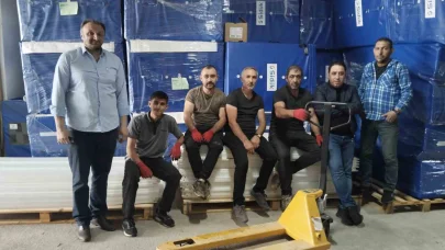 Hollanda’dan alınan minderler Erzurum’a ulaştı