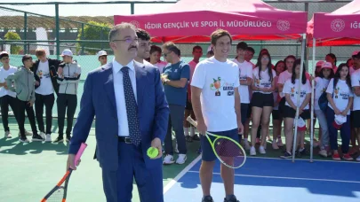 Iğdır’da 5. Kayısı Cup Tenis Turnuvası heyecanı başladı