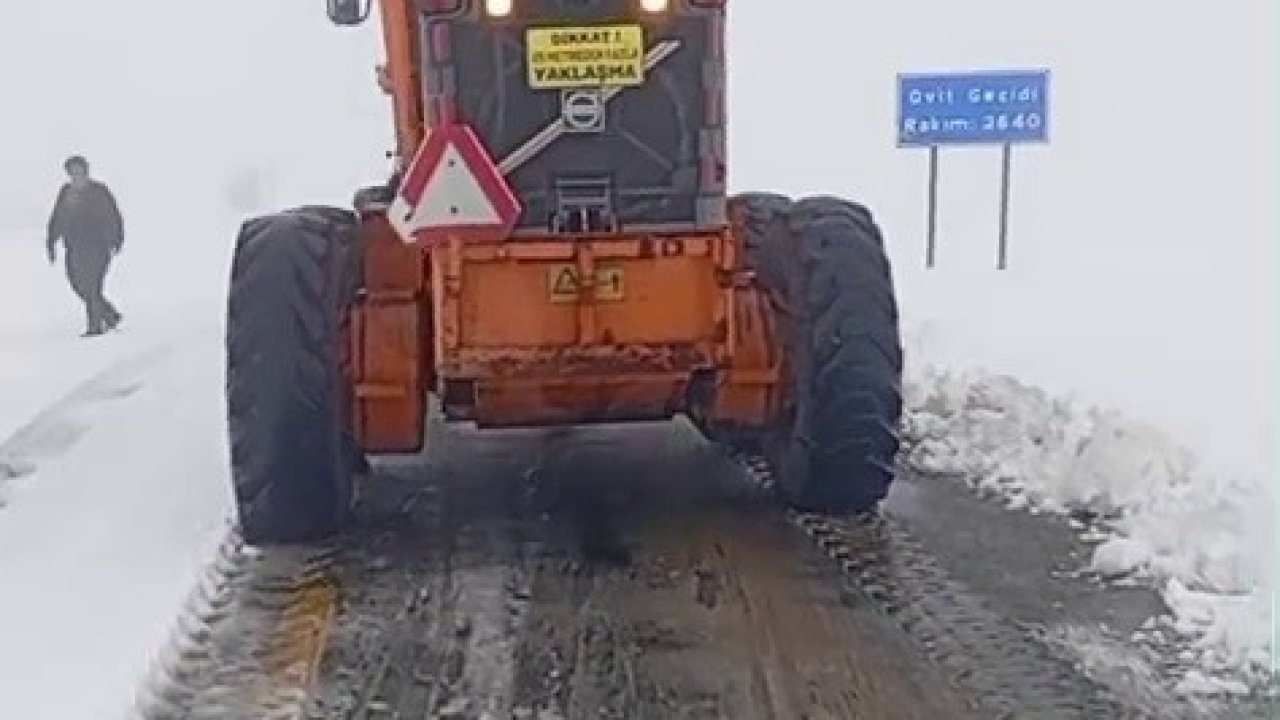 İspir’de temmuz ayında kar sürprizi