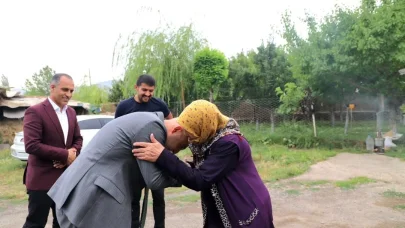 Kaymakam Ekinci’den şehit ailesine ziyaret