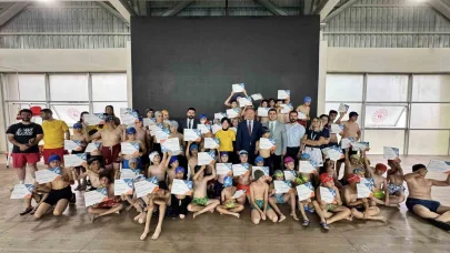 Onlar artık sertifikalı yüzücü