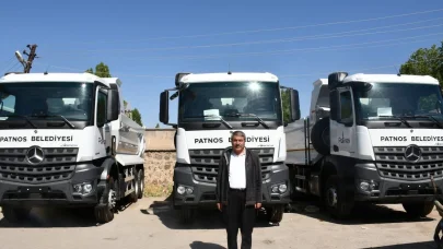 Patnos Belediyesine 3 yeni kamyon kazandırıldı