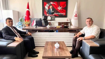 Kaymakamı Burak Dertlioğlu, kurumları ziyaret etti