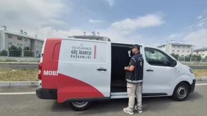 Mobil Göç Noktası Aracı hizmete devam ediyor