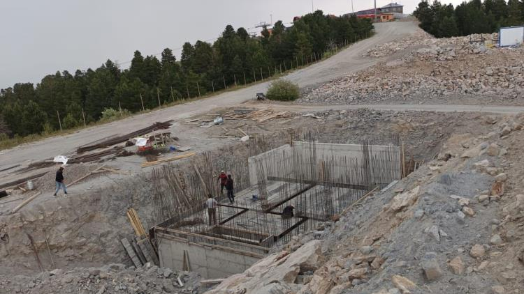 Sarıkamış'ta suni karlama sistemi proje çalışmaları sürüyor