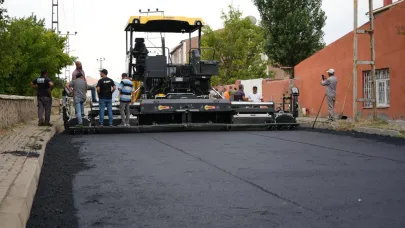 Alpaslan Mahallesi yolu asfaltlanıyor