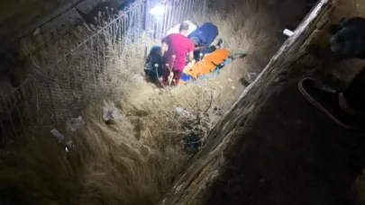 İstinat duvarından düşen kişi ağır yaralandı