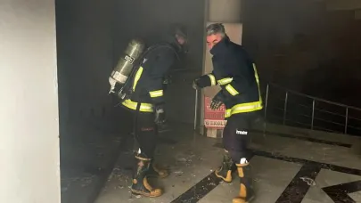İş merkezinde yangın