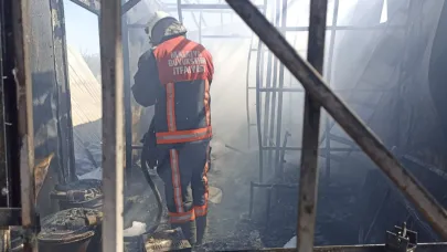 Malatya’da konteynerde yangın