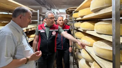 Bakan Yardımcısı Gümen, Kars Gravyer Peynirini inceledi