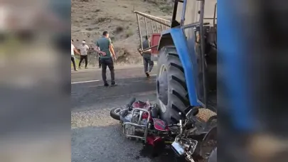 Kağızman’da traktör ile motosiklet çarpıştı: 1 ölü