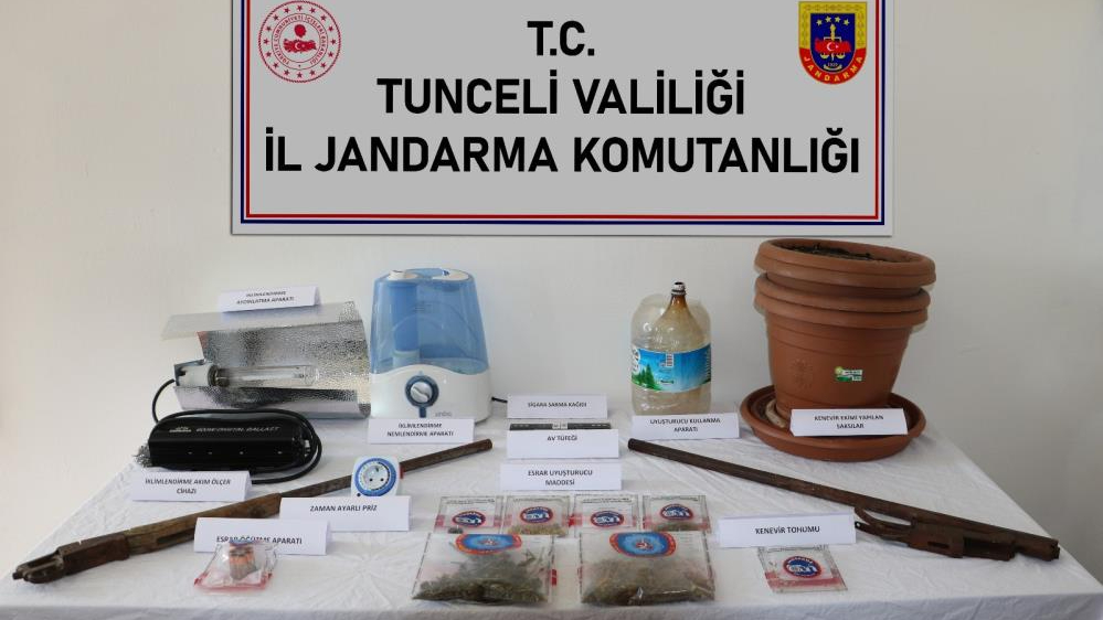 Tunceli’de uyuşturucu operasyonu
