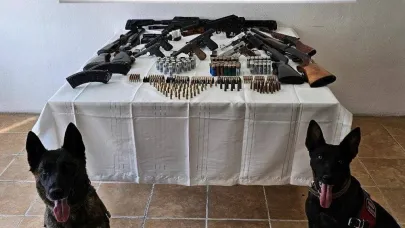 Kağızman’da silah ve mühimmat ele geçirildi