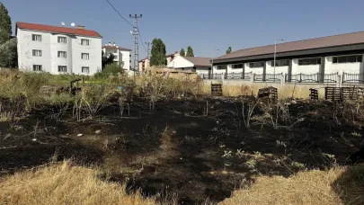 Anız yangını paniğe yol açtı