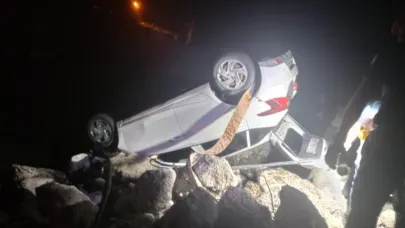 Erzurum’da otomobil nehre uçtu: 1 ölü, 1 yaralı, 1 kayıp