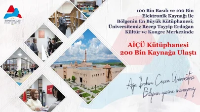 AİÇÜ kütüphanesinde zengin bilgi havuzu oluşturuldu
