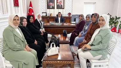 Kadın Kollarından Kaymakam Dertlioğlu’na ziyaret