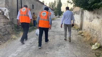 Patnos’ta 50 aileye et yardımı yapıldı