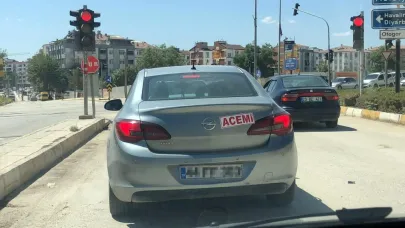 "Acemi" yazsıyla trafiğe çıktı