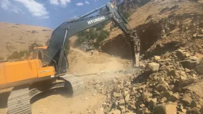 Mezraya yeni yol yapılıyor