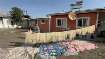 Kars’ta erişte kesimi başladı