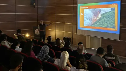Kars'ta orman yangınları farkındalık eğitimi verildi
