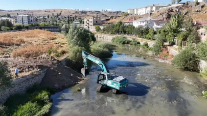 Kars Çayı temizleniyor
