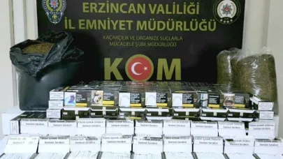 50 bin dal makaron ile 25 kilo tütün ele geçirildi