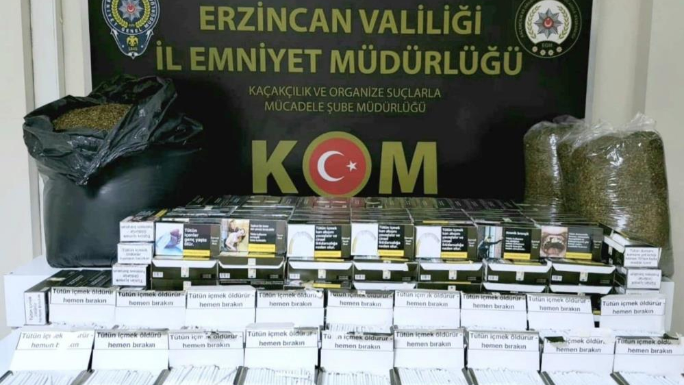 50 bin dal makaron ile 25 kilo tütün ele geçirildi