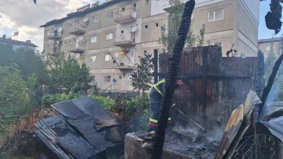 Tandırda unutulan köz yangına neden oldu