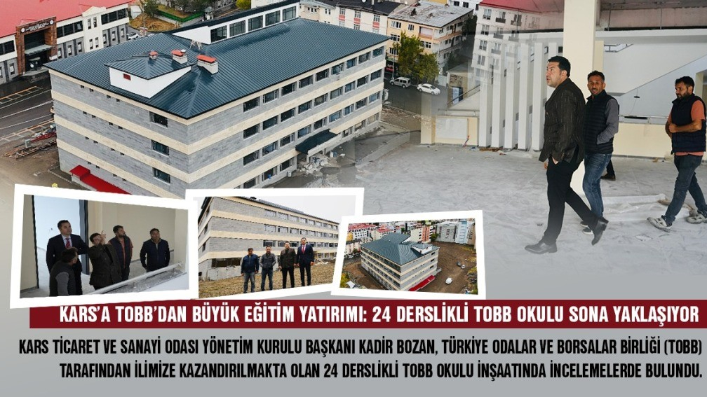 24 derslikli TOBB okulunda sona yaklaşılıyor