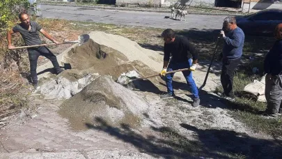 Muhtar Müçük Mahallemize çıkan merdivenler onarıldı