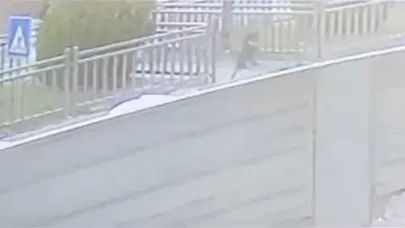 Yola fırlayan çocuk, arabanın altında kalma tehlikesi atlattı