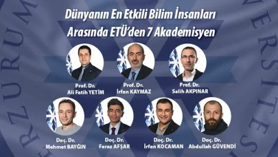 Dünyanın en etkili bilim insanları arasında ETÜ’den 7 akademisyen