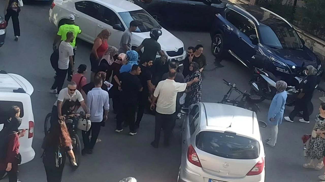 Otomobille çarpışan elektrikli bisiklet sürücüsü çocuk yaralandı